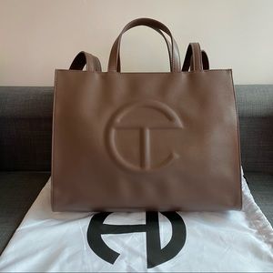 Telfar Medium Chocolate Shopping Bag